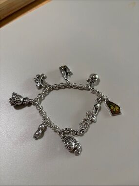 Brighton Silver Georgia State Charm Bracelet